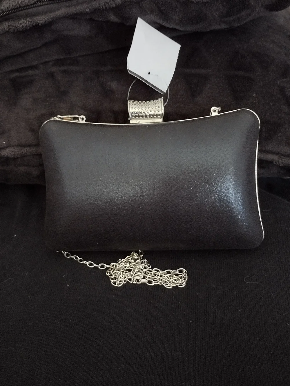 *NWT* Black Beaded Evening Clutch - Elegant Women's Bag